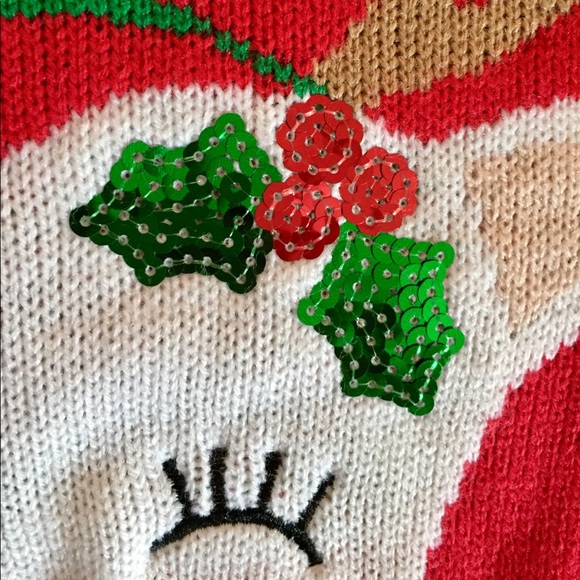 Juniors Holiday Reindeer sweater - Picture 2 of 4